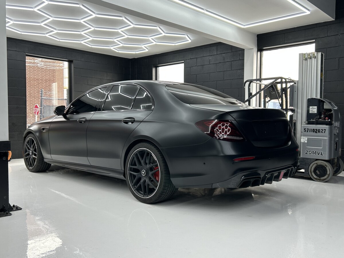 Mercedes AMG – Satin Black Vinyl Wrap