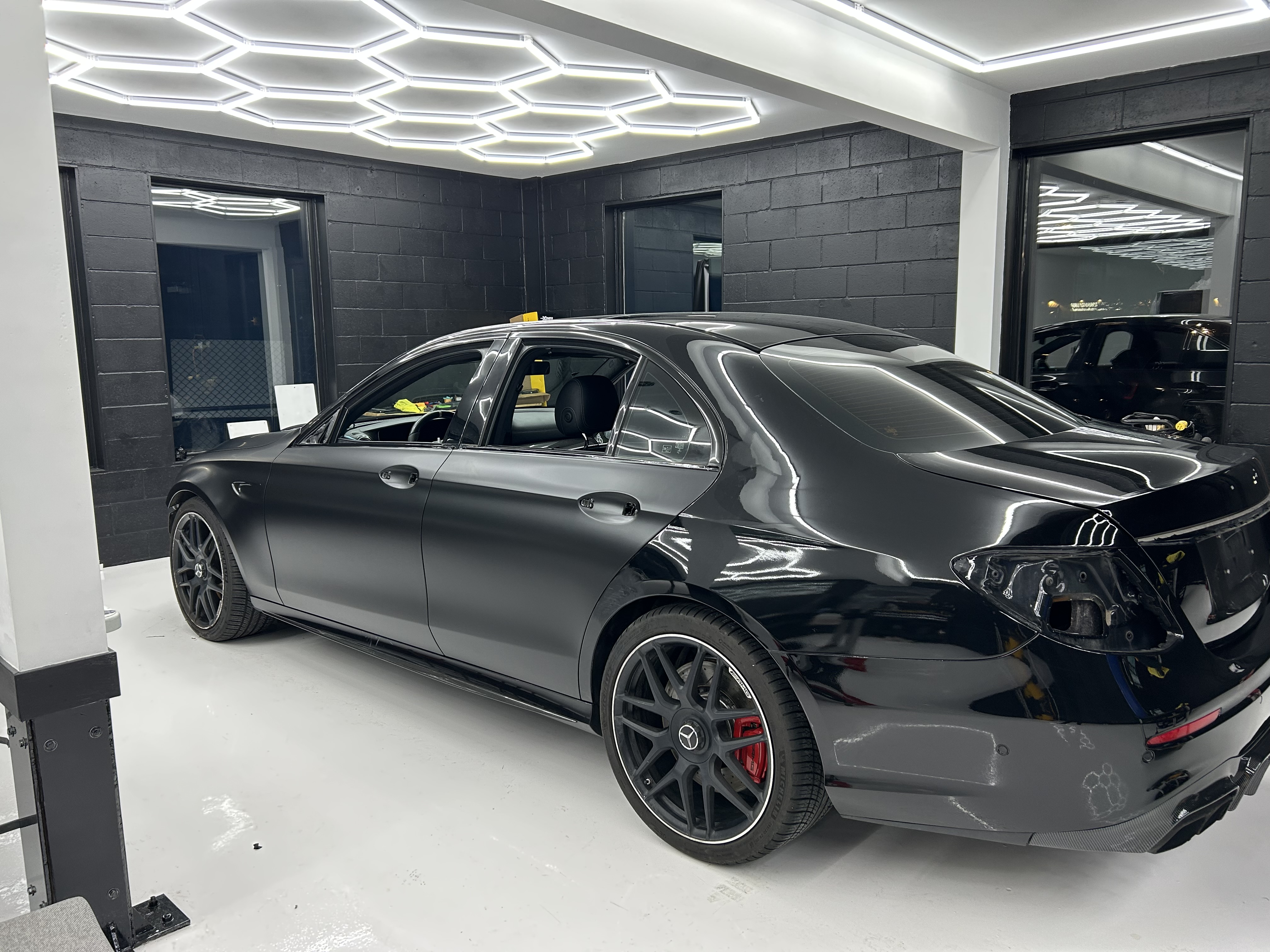Mercedes AMG Vinyl Wrap – Rear Quarter Process